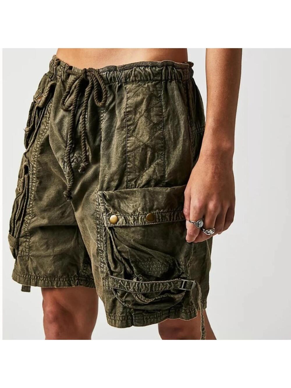 Free People Wild Bay Parachute Shorts